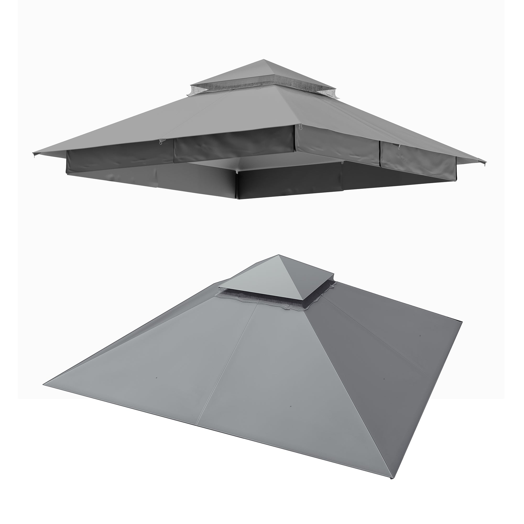 Canopy and Privacy Curtain For Lausaint Home Gazebo