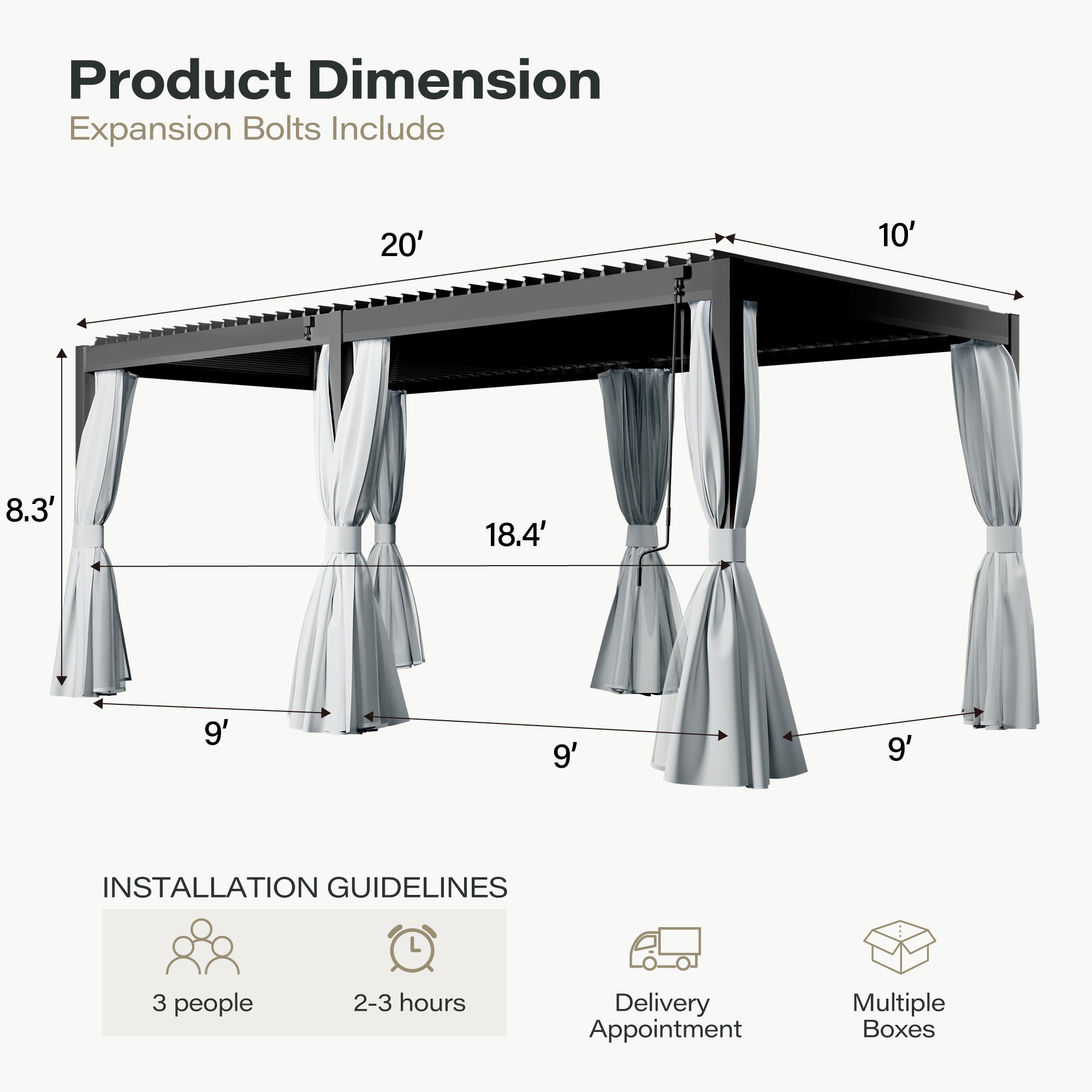 Aluminum Louvered Pergola
