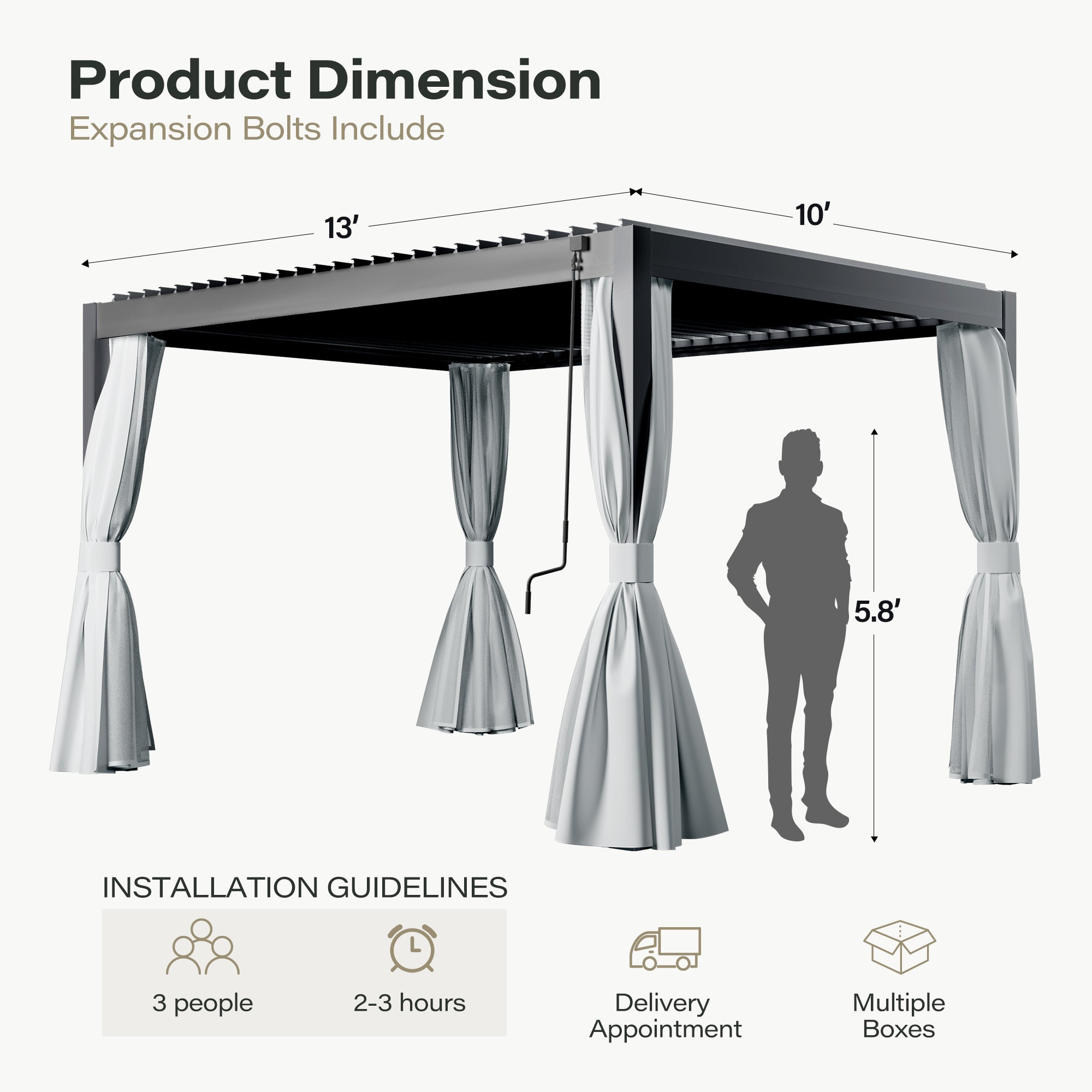 Aluminum Louvered Pergola
