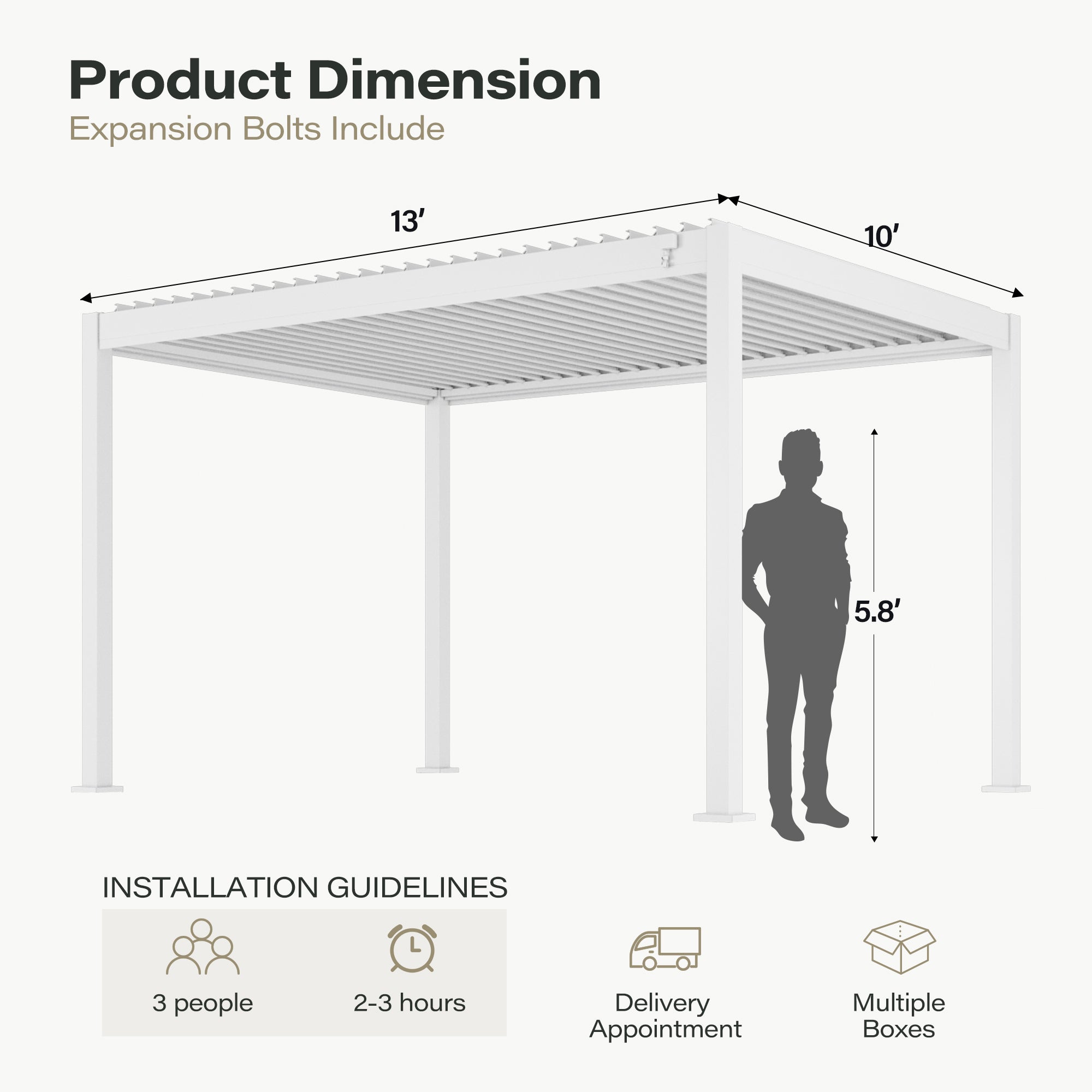 Aluminum Louvered Pergola