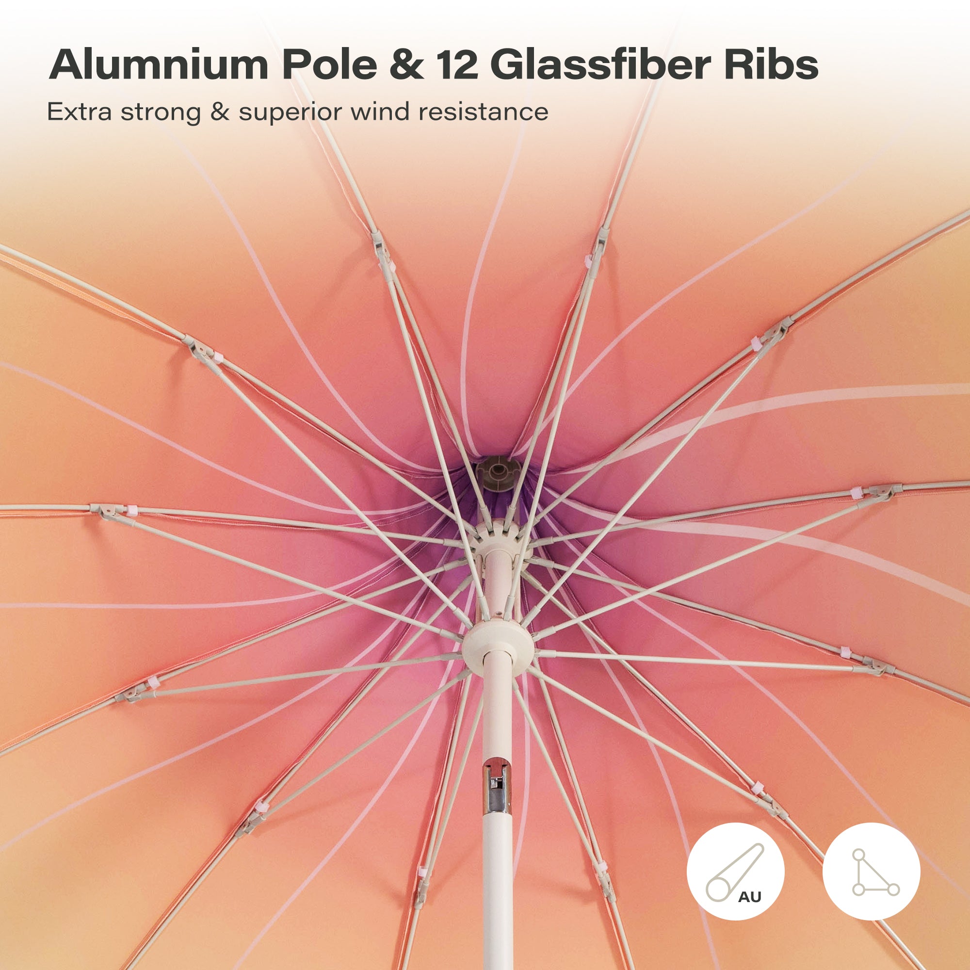 LAUSAINT HOME 9FT Pergoda Patio Umbrella