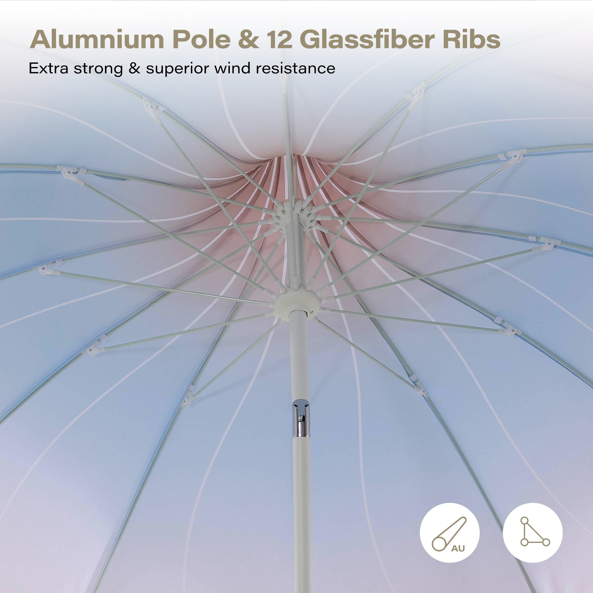 LAUSAINT HOME 9FT Pergoda Patio Umbrella