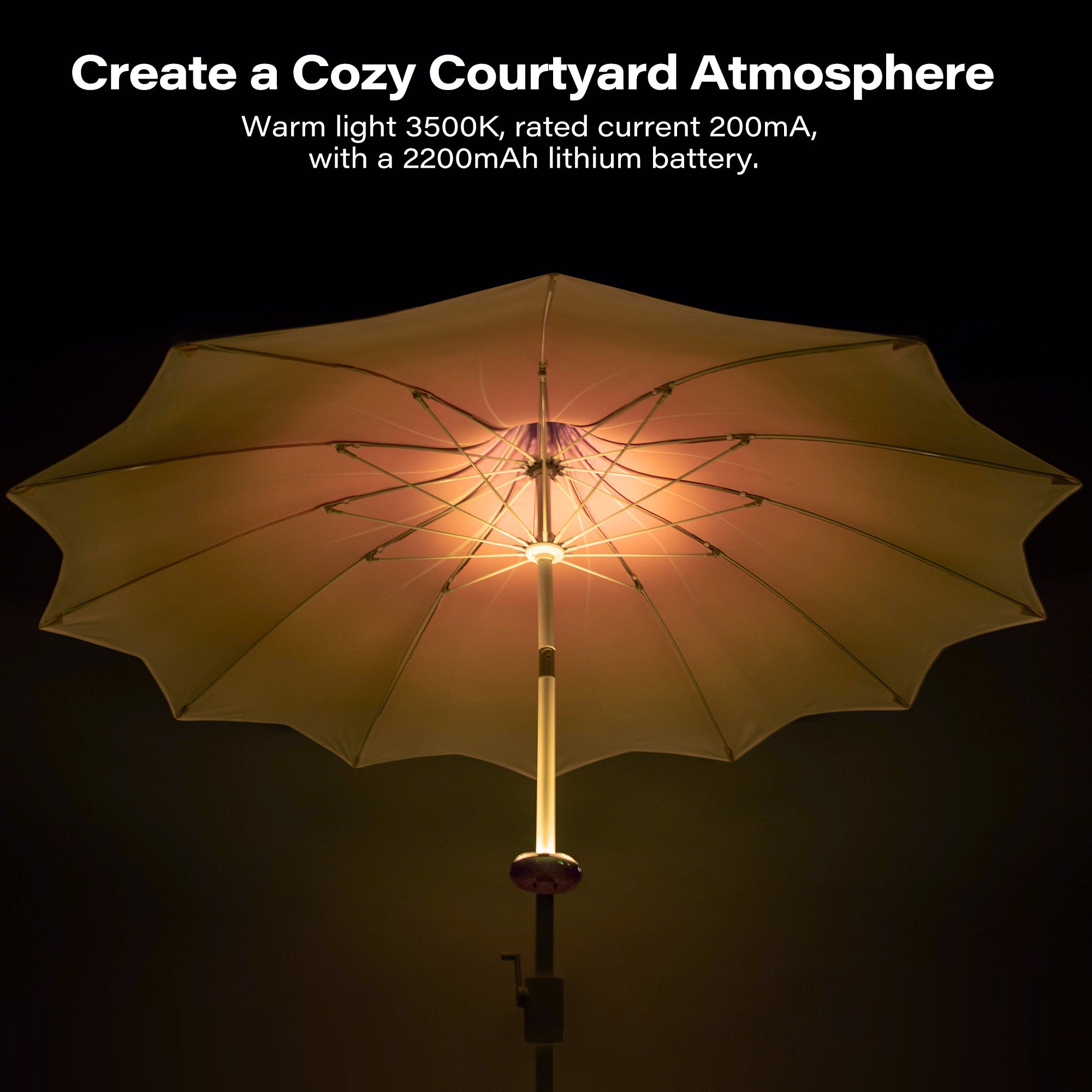 LAUSAINT HOME 9Ft Pergoda Patio Umbrella, Petal Design Canopy, 360° Rotation, Push-Button Tilt Pagoda Umbrella for Deck, Poolside Garden