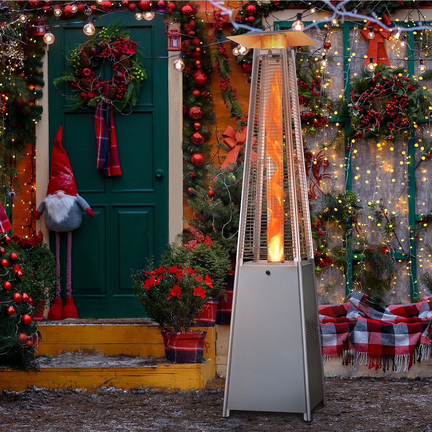 Lausaint Home 48,000BTU Outdoor Standing Heater