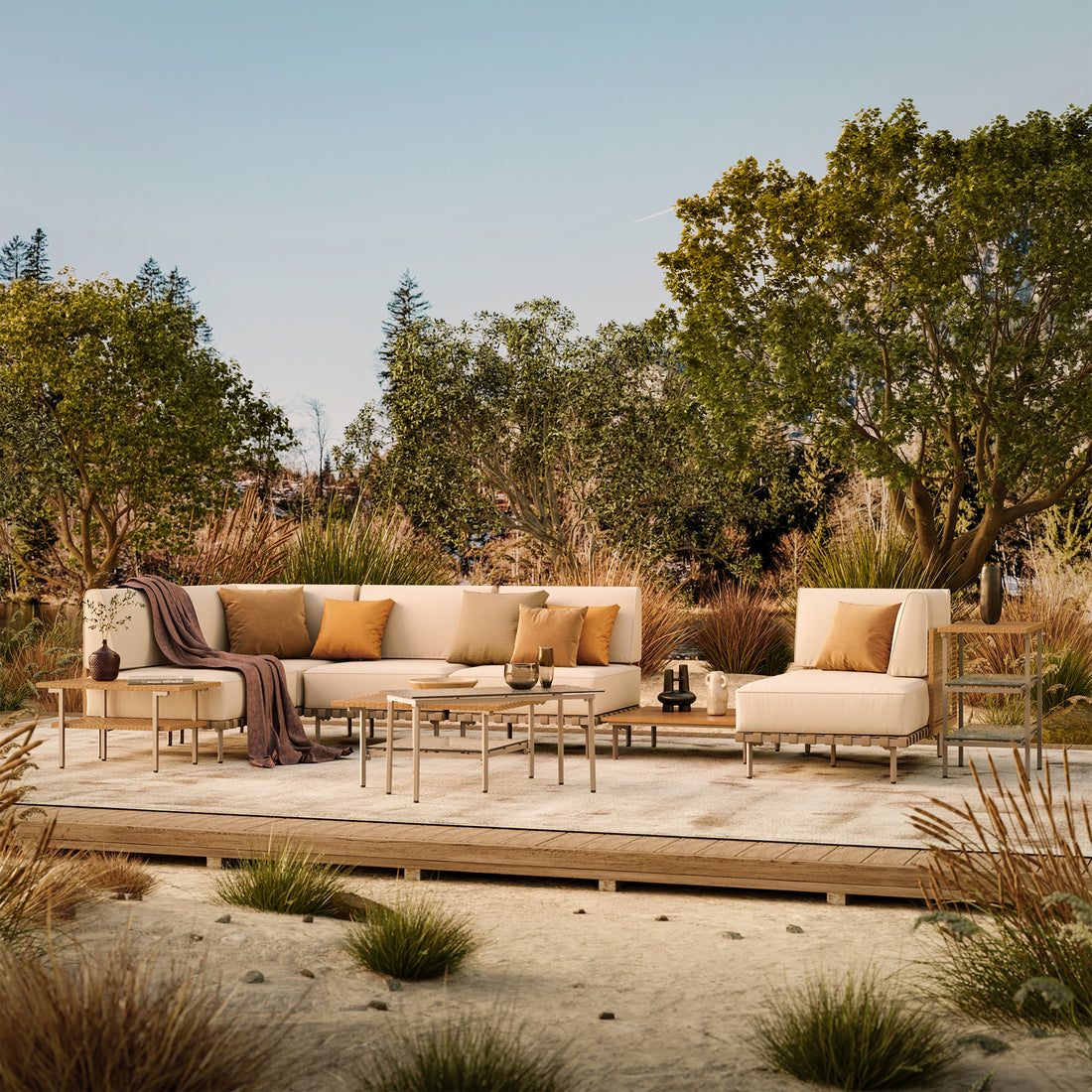 LAUSAINT HOME 10-Piece Wicker Patio Conversation Set