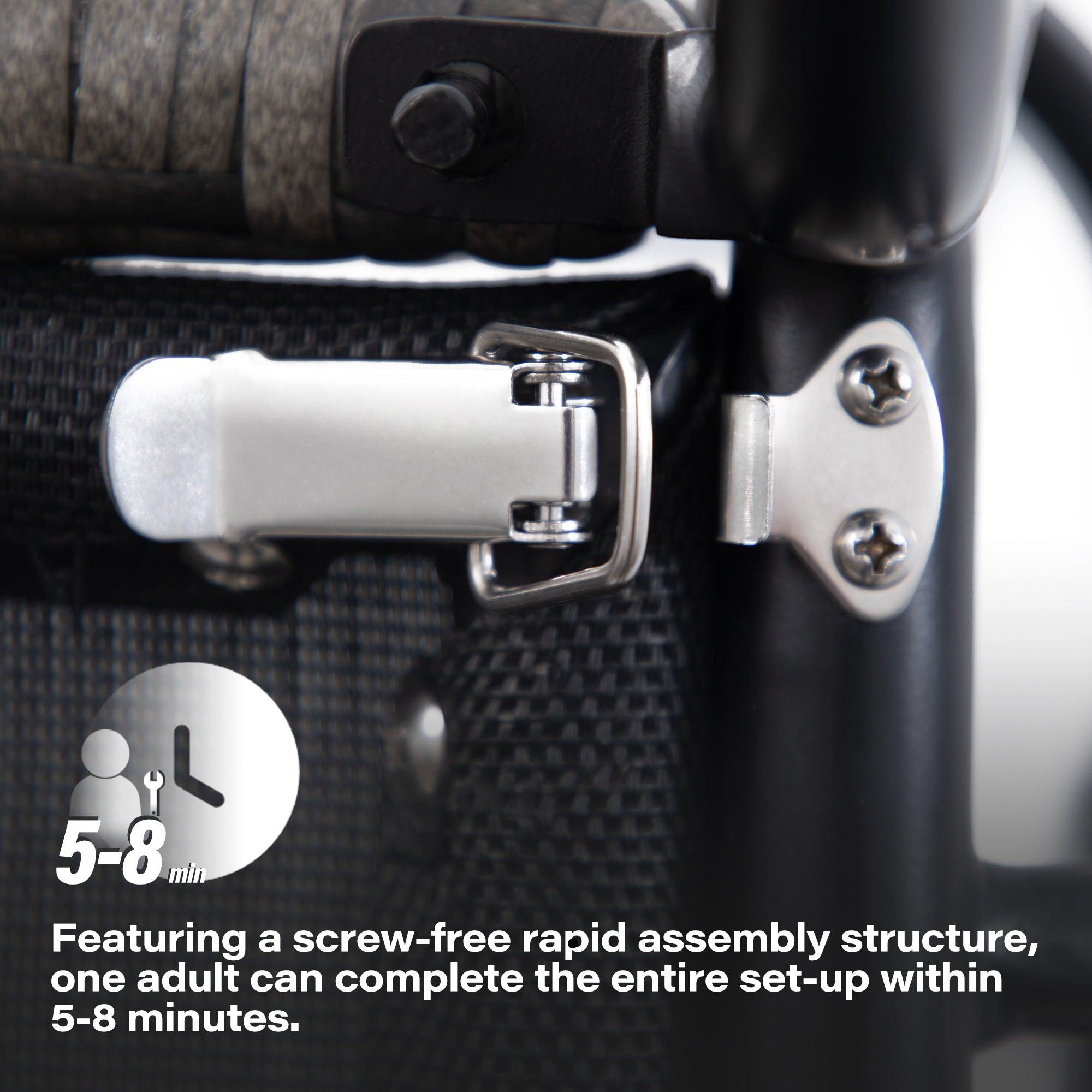 LAUSAINT HOME 4-Piece Quick Installation Outdoor Patio Set