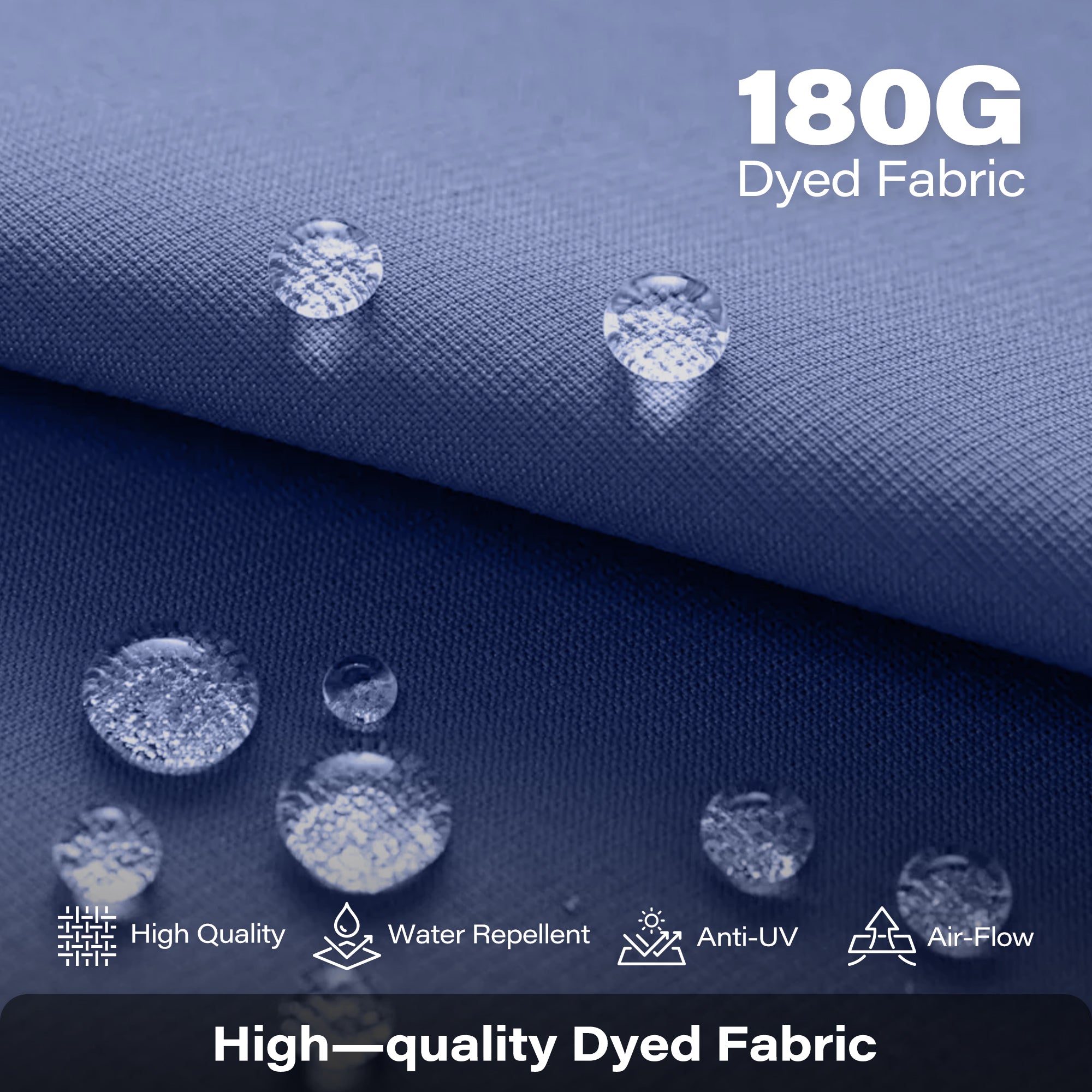 LAUSAINT HOME Large Double-Sided Rectangle Patio Umbrella with LED Light and Base, 13FT/15FT