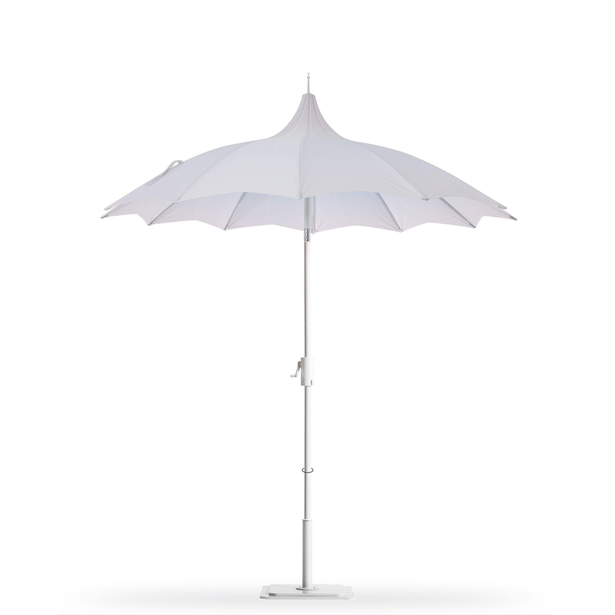 LAUSAINT HOME 9ft Outdoor Pagoda Patio Umbrella with Lights