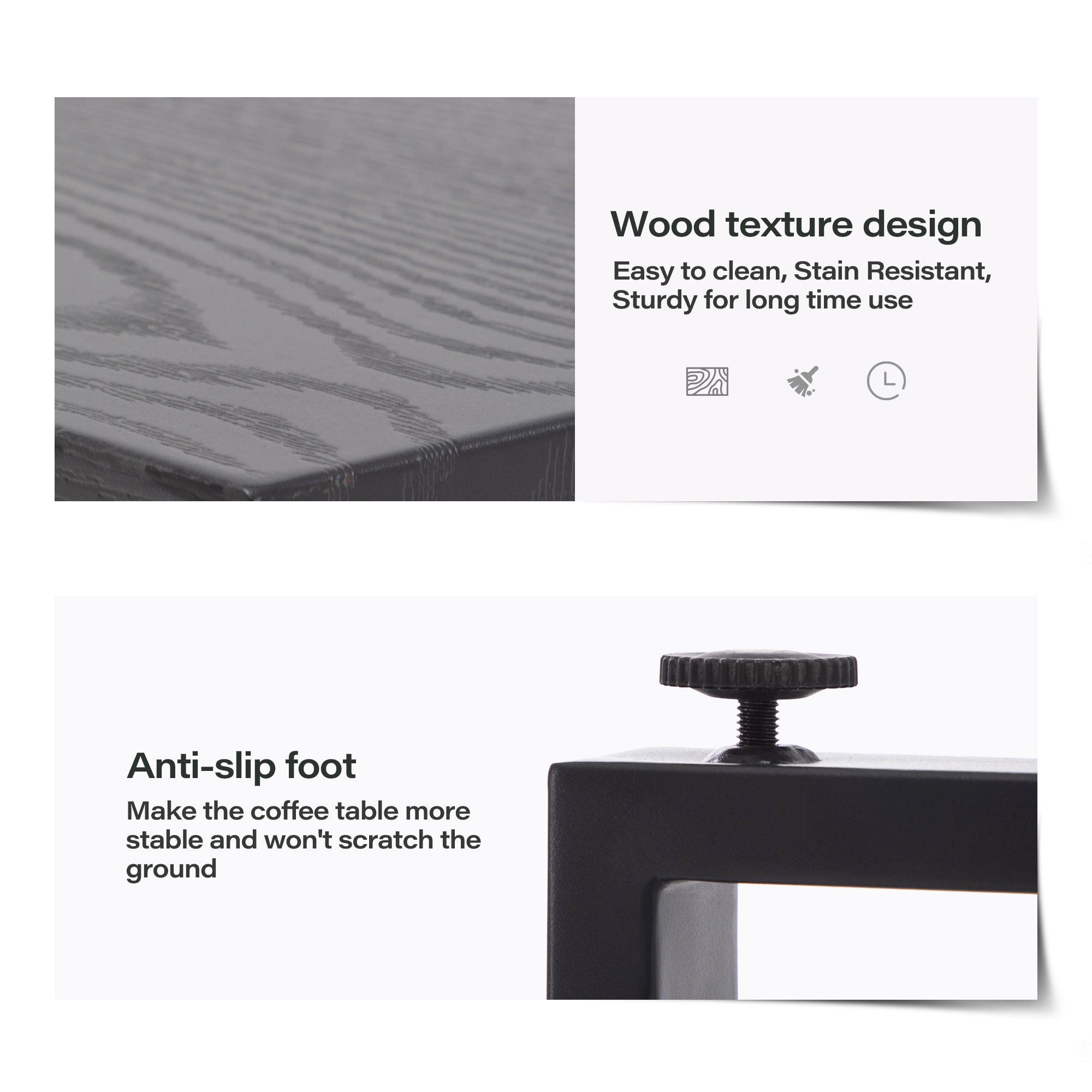 LAUSAINT HOME 4 Pcs Metal Modern Outdoor Conversation Set with 6&