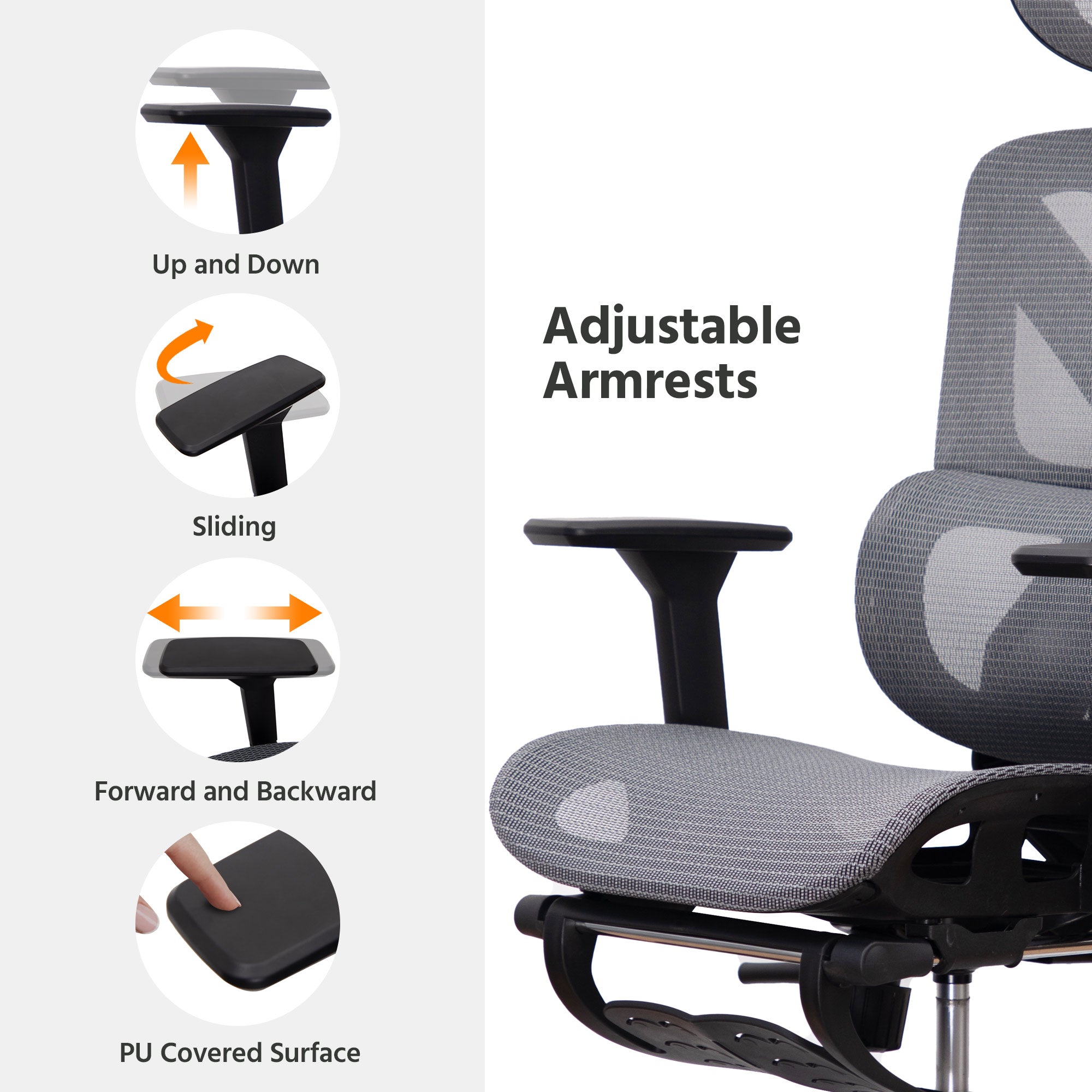 LAUSAINT HOME Mesh Ergonomic Office Chair