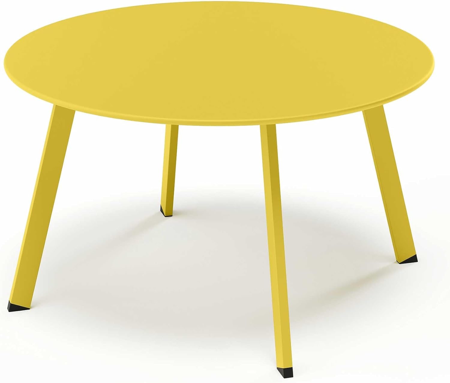 LAUSAINT HOME 27.6” Patio Round Coffee Table Metal Patio Side End Table Weather Resistant