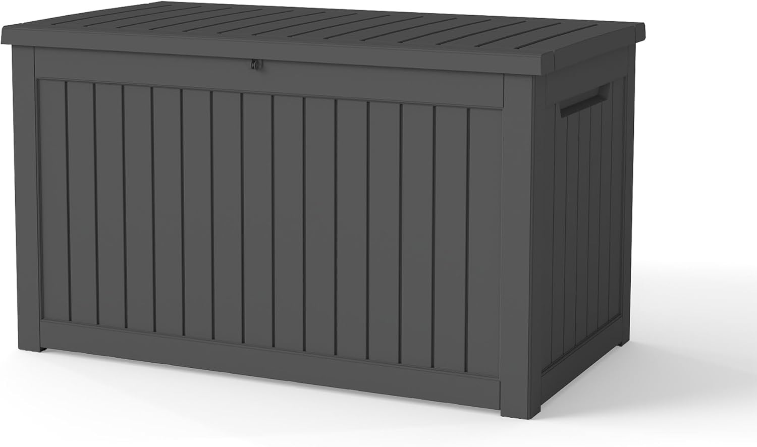 LAUSAINT HOME Resin Deck Box for Outdoor Storage - Weatherproof Patio Storage Bench