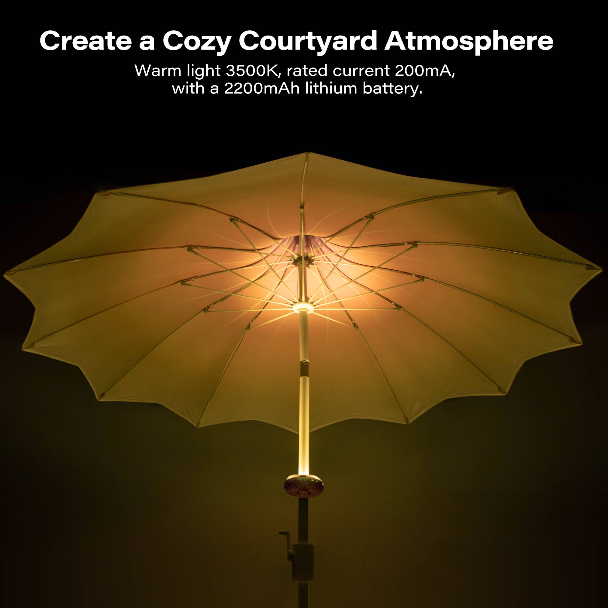 LAUSAINT HOME 9Ft Pergoda Patio Umbrella, Petal Design Canopy, 360° Rotation, Push-Button Tilt Pagoda Umbrella for Deck, Poolside Garden