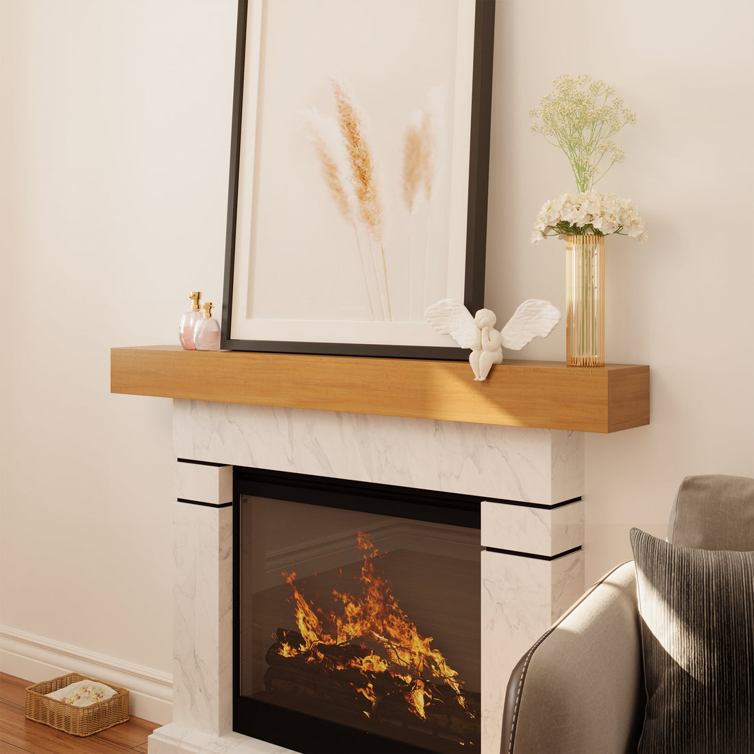 LAUSAINT HOME Floating Mantel Shelf