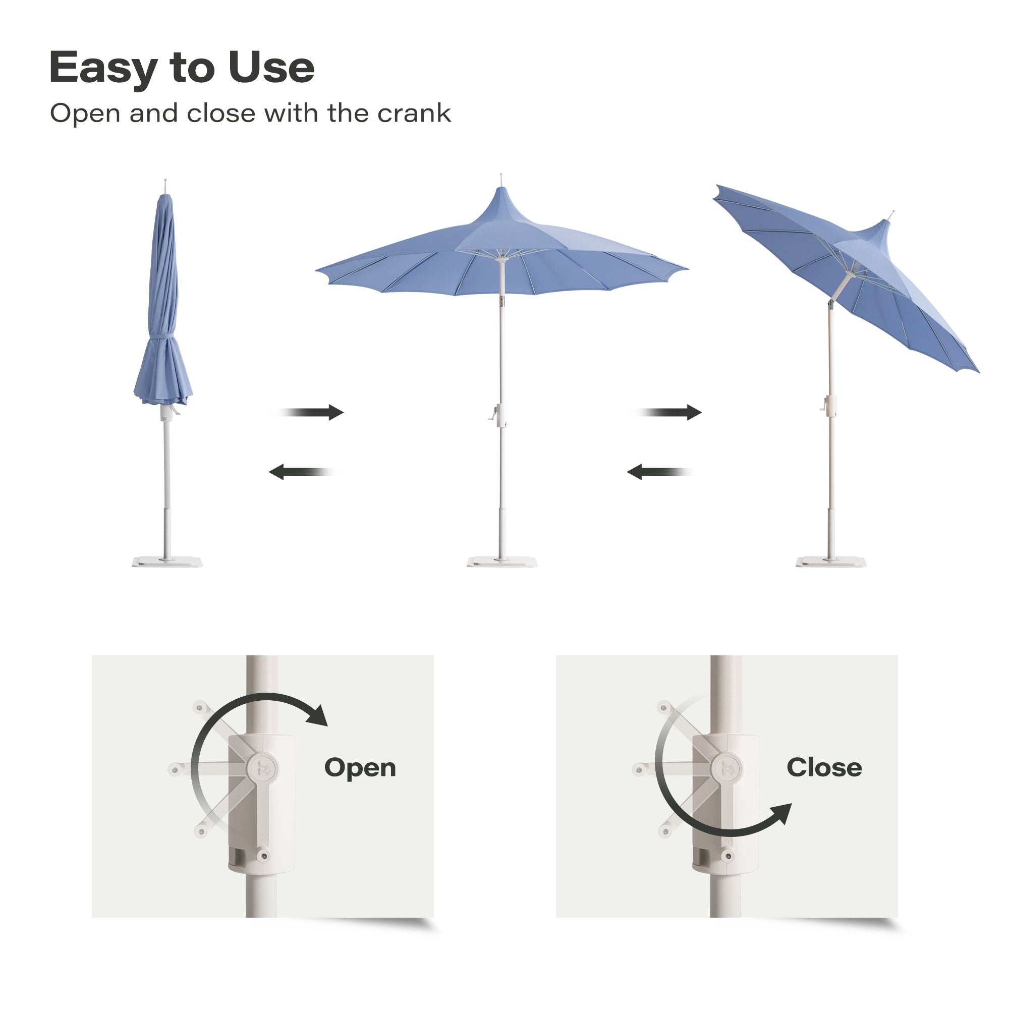 9FT Patio Offset Umbrella