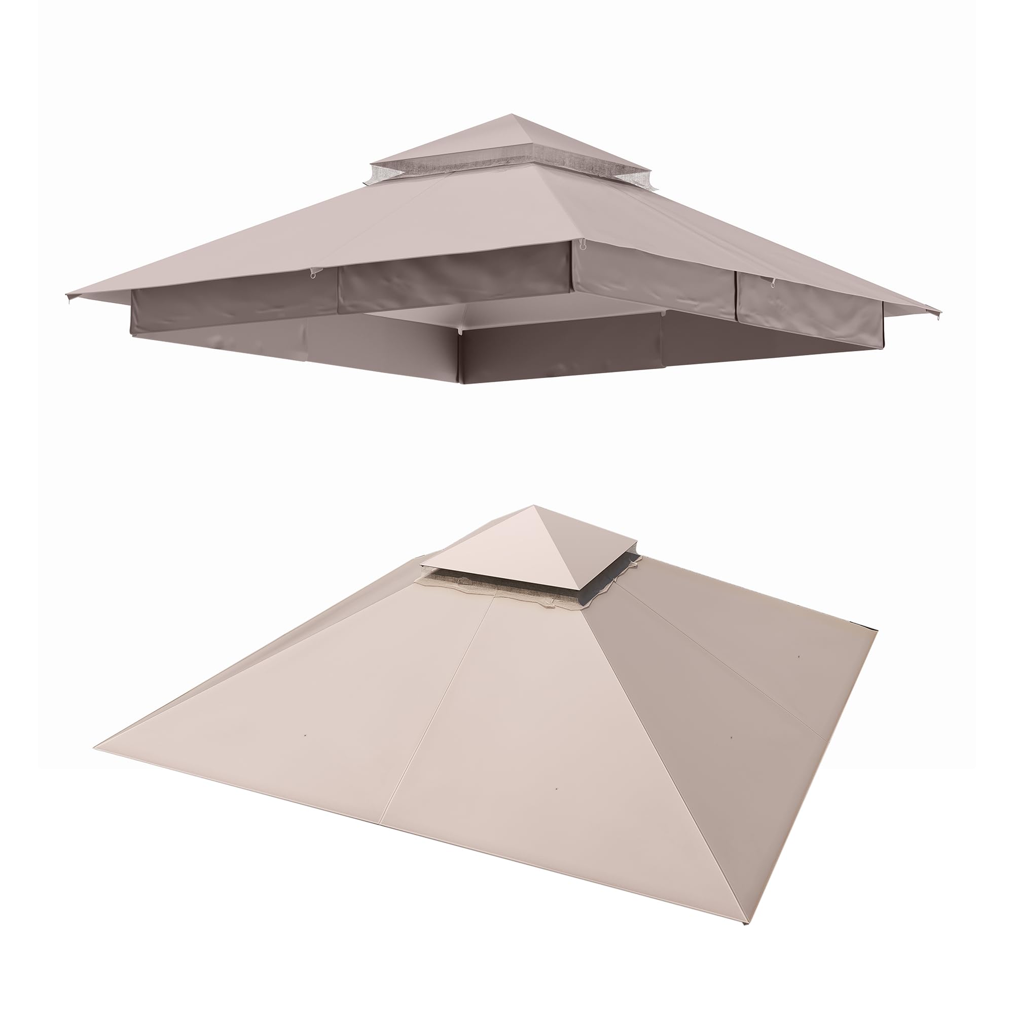 LAUSAINT HOME Gazebo Replacement Canopy Top 8&