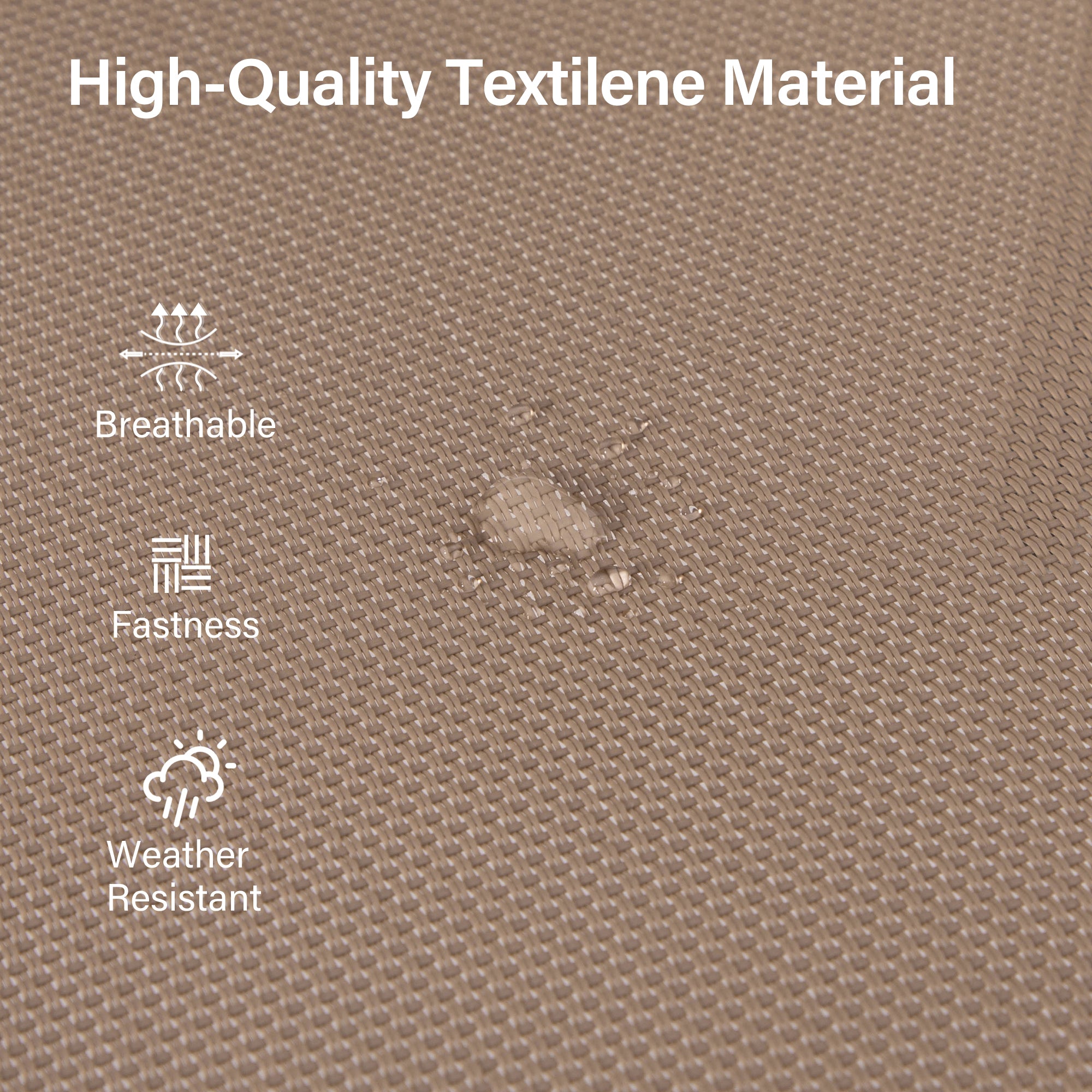 LAUSAINT HOME 5 Pieces Outdoor Textilene Dining Set