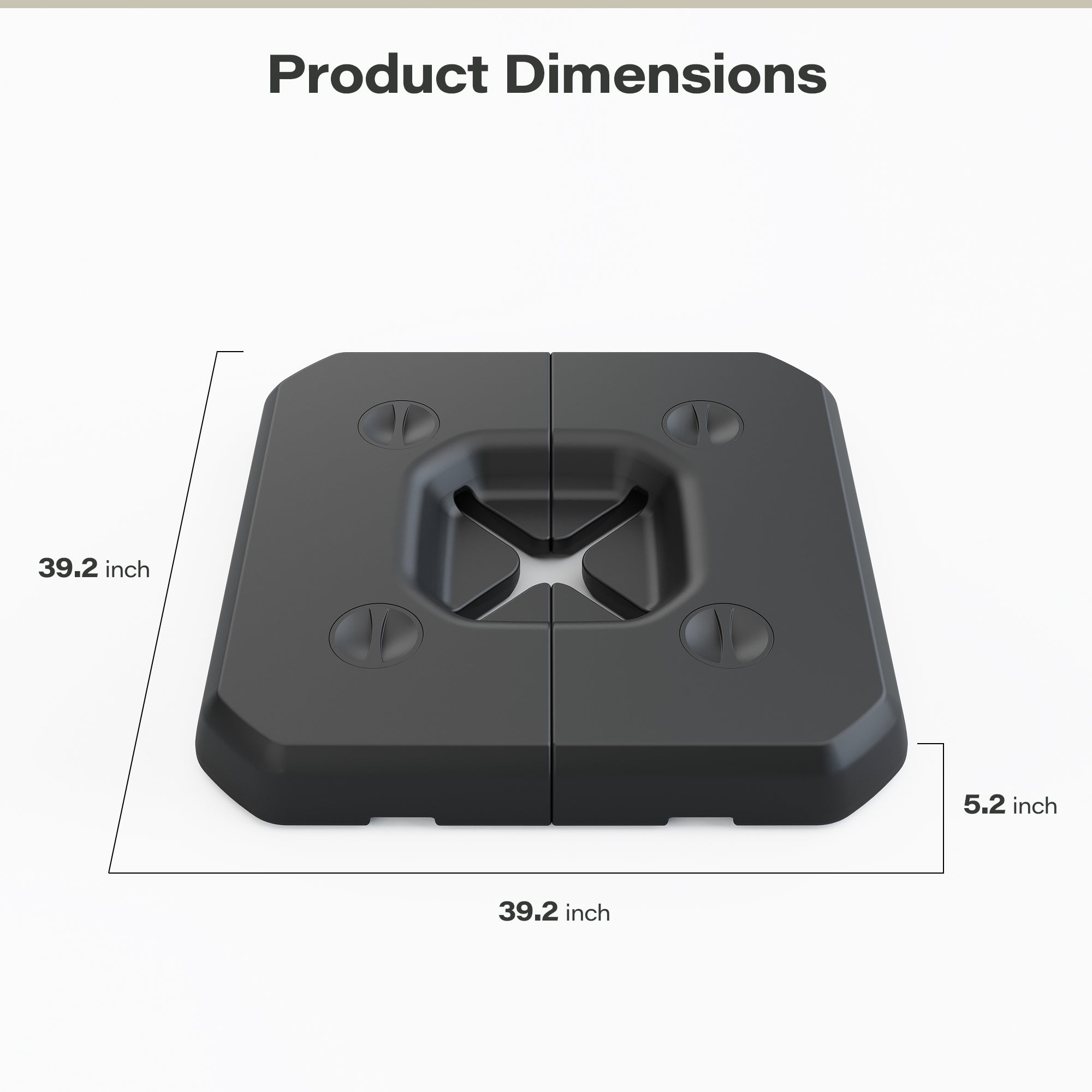 LAUSAINT HOME Patio Umbrella Base