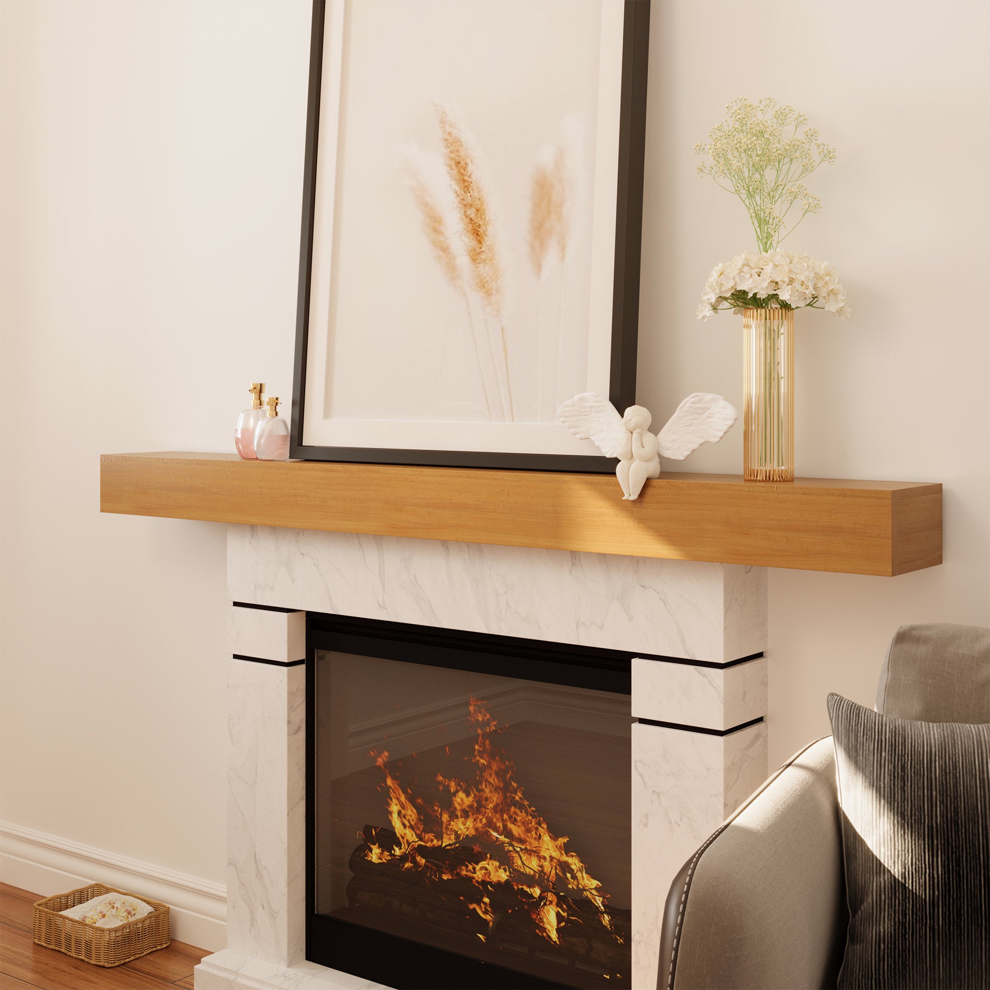 LAUSAINT HOME Floating Mantel Shelf