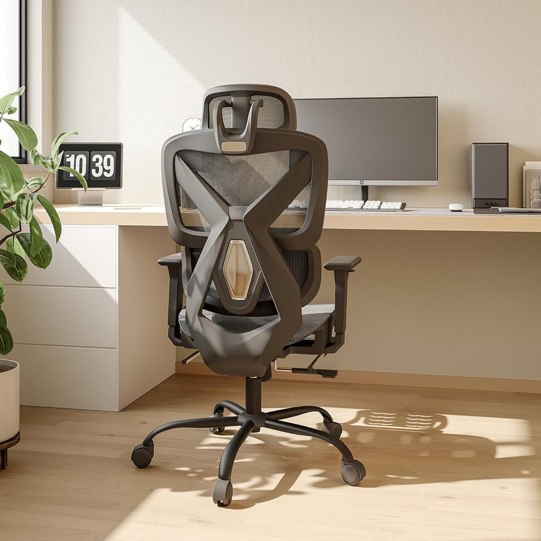 LAUSAINT HOME Ergonomic Office Chair with Footrest