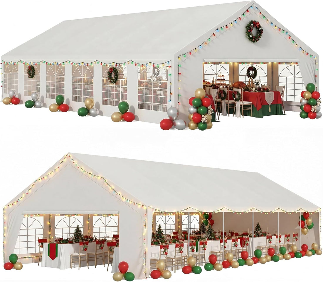 LAUSAINT HOME Party Tent Canopy, Waterproof Heavy-Duty Event Shelter with Removable Sidewalls