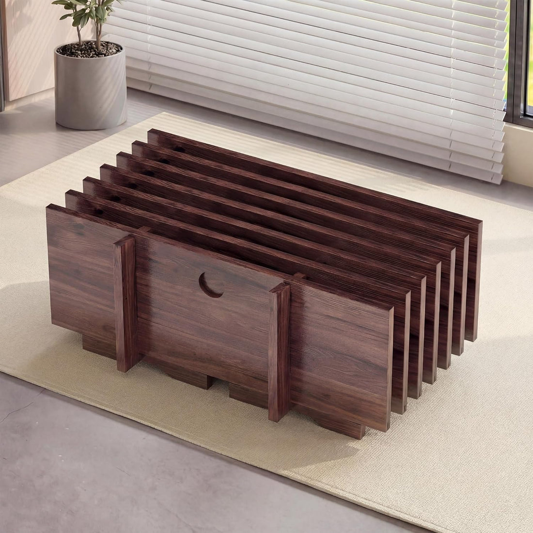 LAUSAINT HOME Board Game Table Storage Rack Set