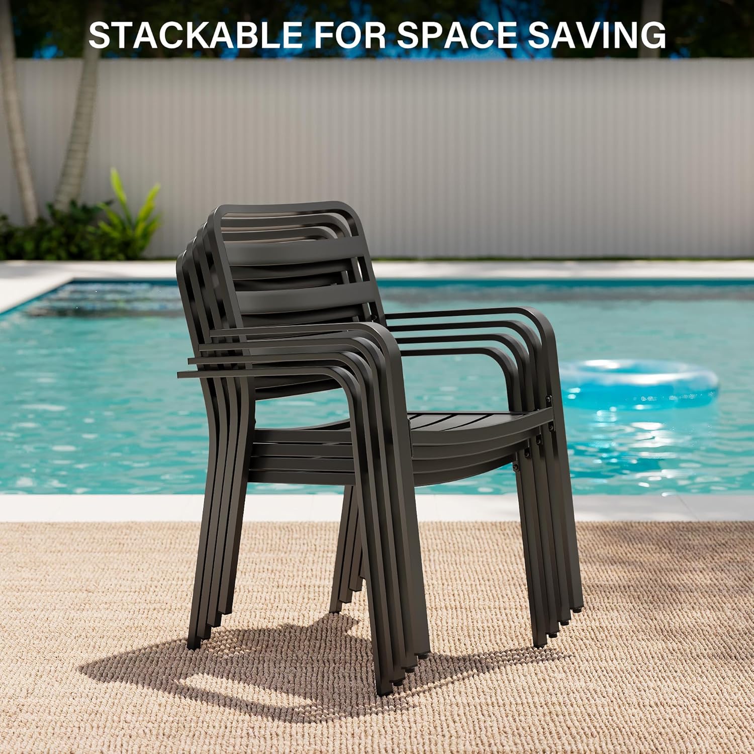 LAUSAINT HOME 5 Pieces Outdoor Dining Sets for 4, 35&