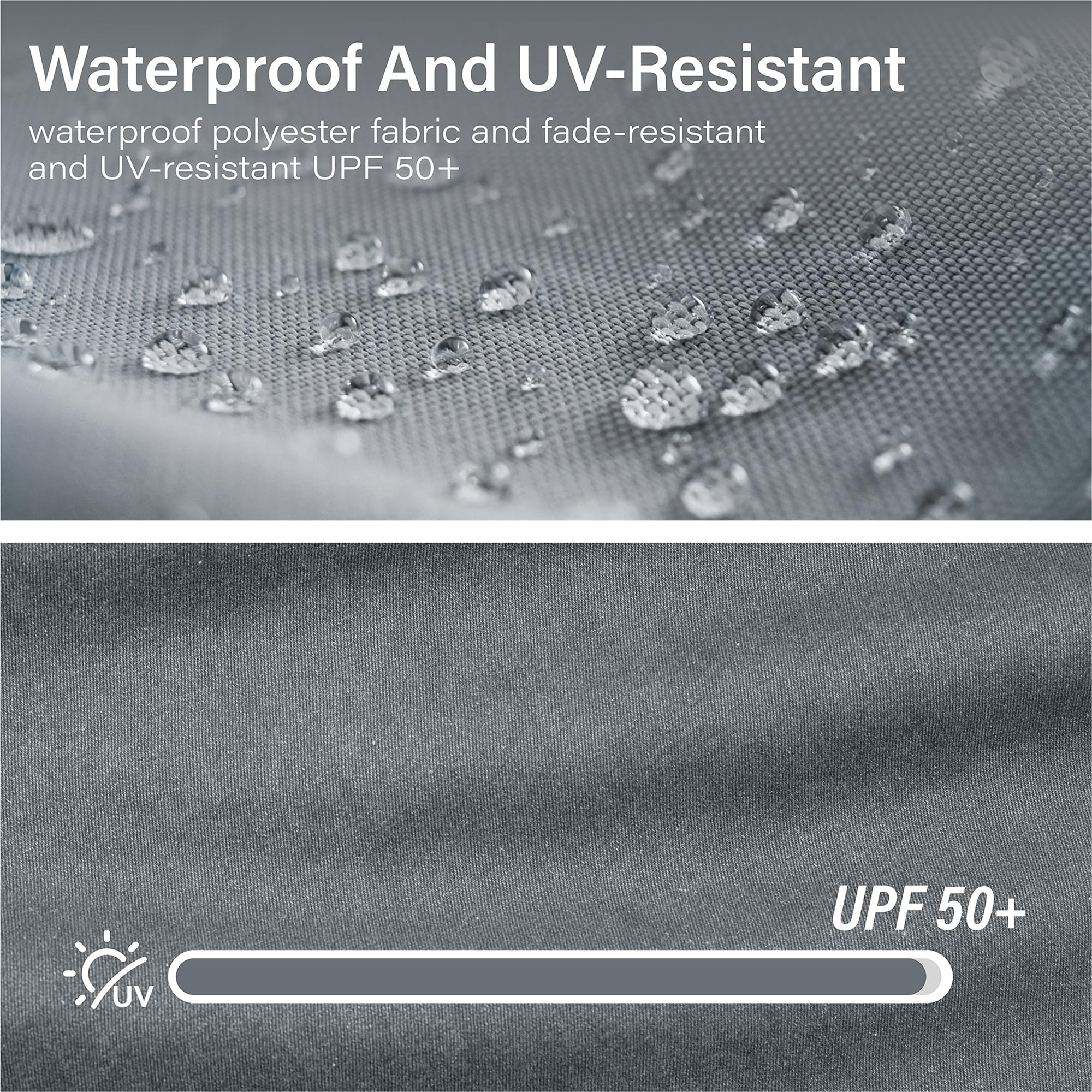 LAUSAINT HOME Gazebo Replacement Canopy Top 8&