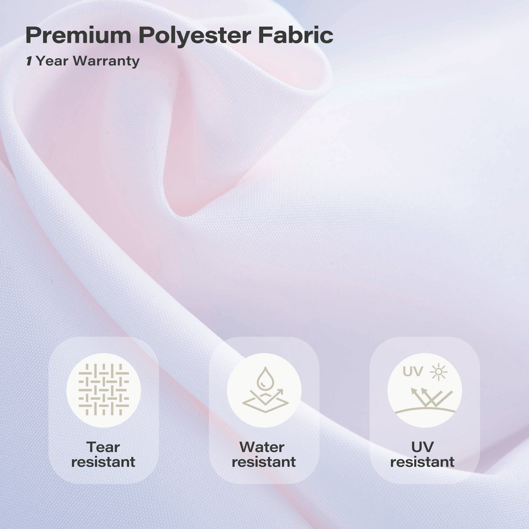 LAUSAINT HOME 9Ft Pergoda Patio Umbrella, Petal Design Canopy, 360° Rotation, Push-Button Tilt Pagoda Umbrella for Deck, Poolside Garden