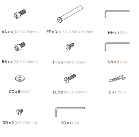 LAUSAINT HOME Accessories for 11FT & 12 FT Cantilever Umbrella