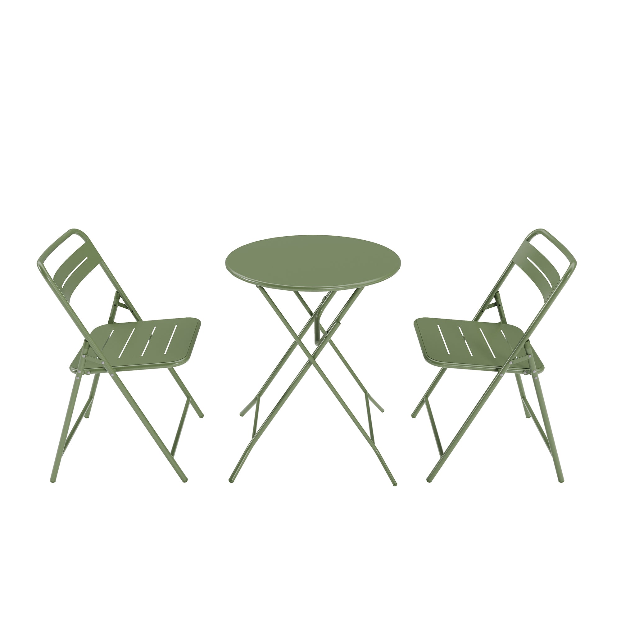 LAUSAINT HOME 3-Piece Steel Folding Bistro Set