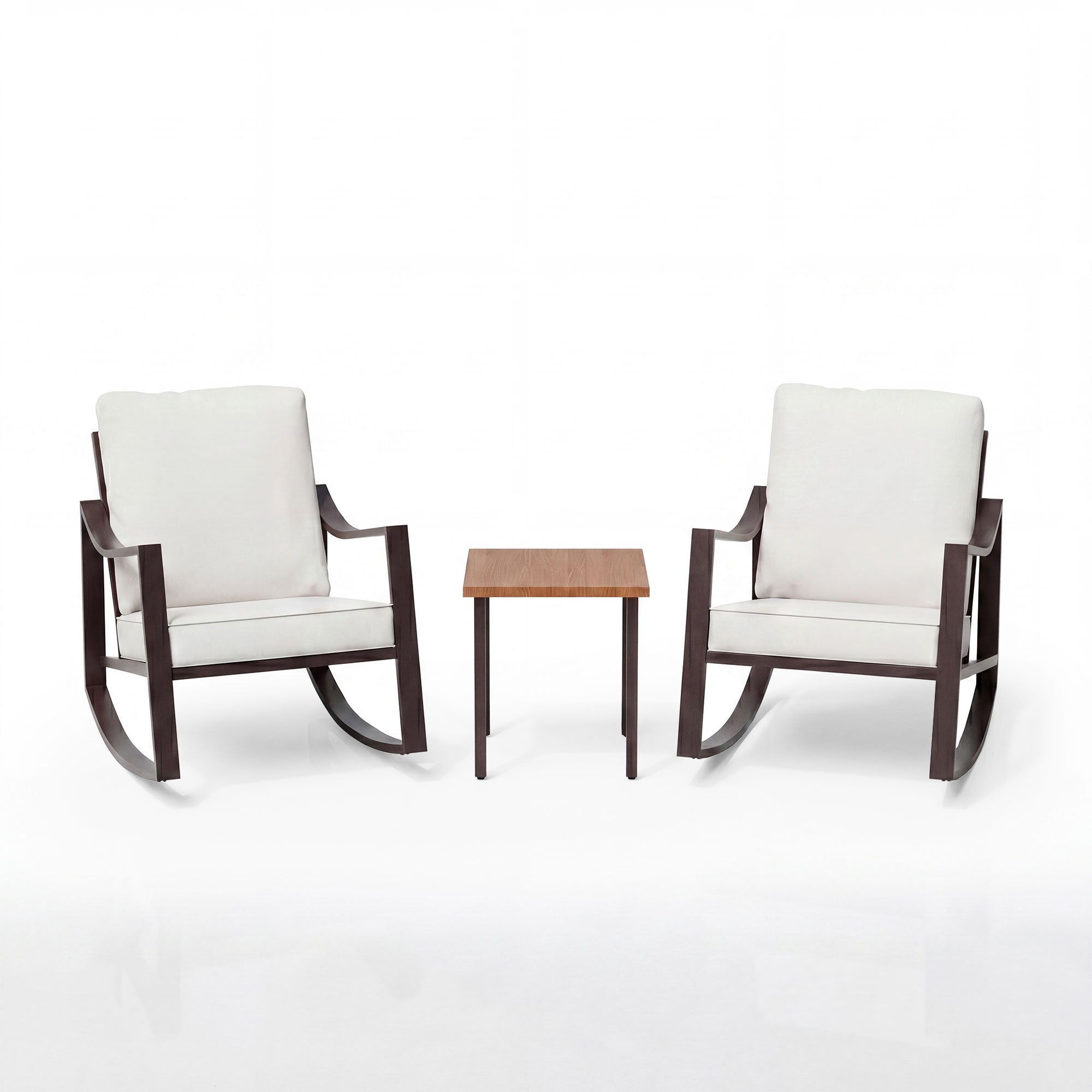 LAUSAINT HOME Outdoor Rocking Bistro Set, 3 Piece Patio Conversation Set