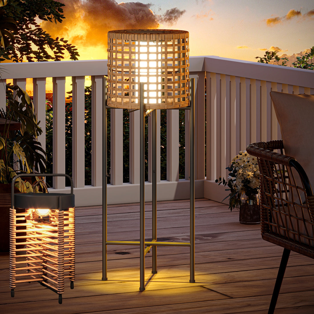 LAUSAINT HOME All-in-One Patio Lighting Set