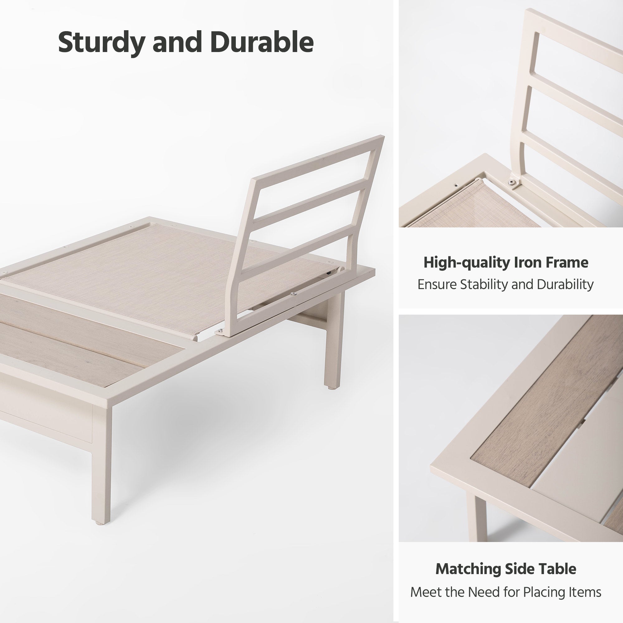 LAUSAINT HOME 6 Pieces Patio Furniture Set (Beige)