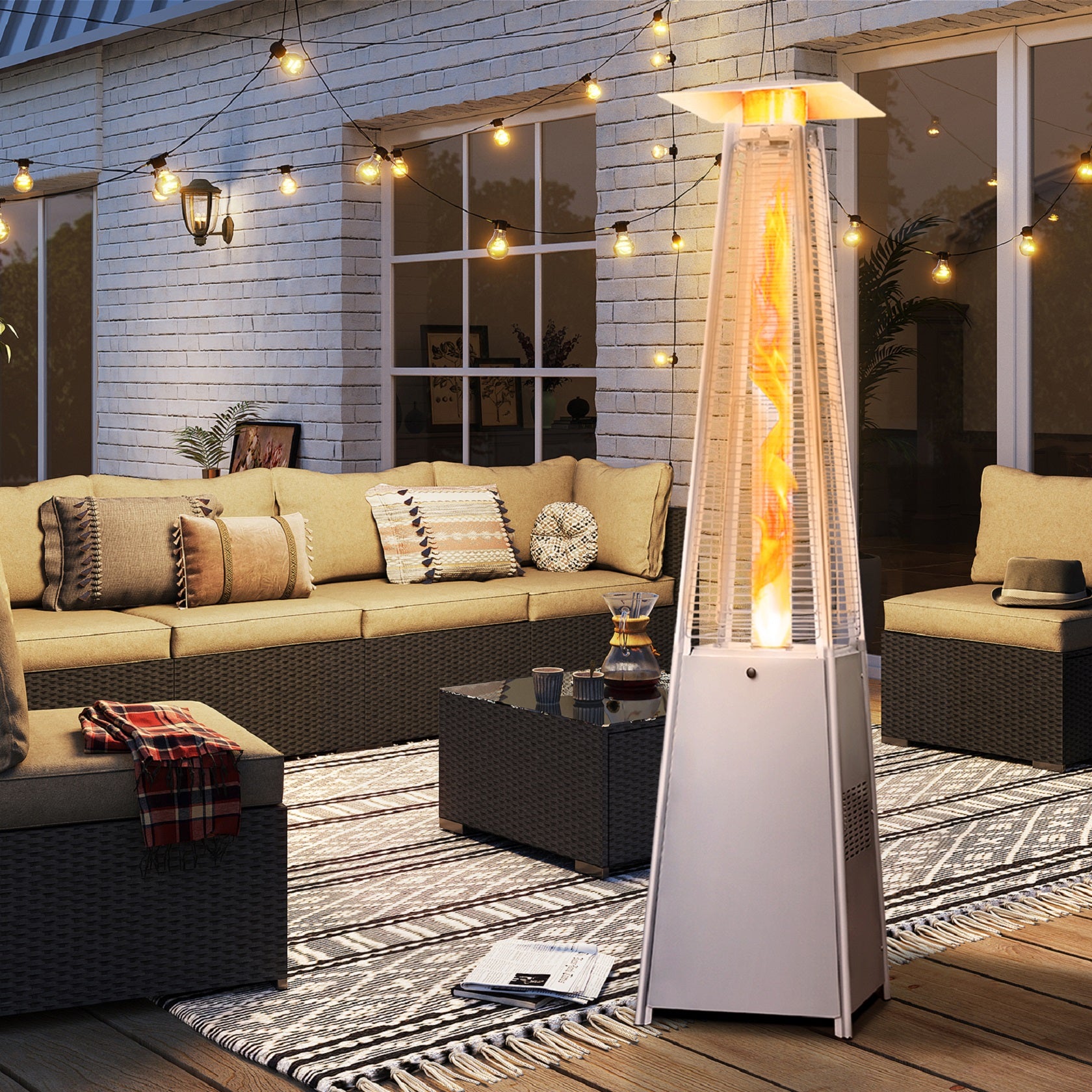 Lausaint Home 48,000BTU Outdoor Standing Heater