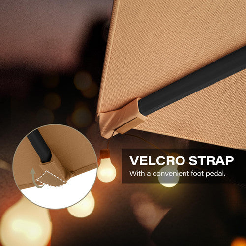 LAUSAINT HOME 10 Ft Patio Umbrella Outdoor Square Aluminum Offset Umbrella with 360-degree Rotation