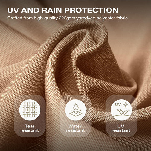 LAUSAINT HOME 10 Ft Patio Umbrella Outdoor with 360-degree Rotation Aluminum Offset Umbrella