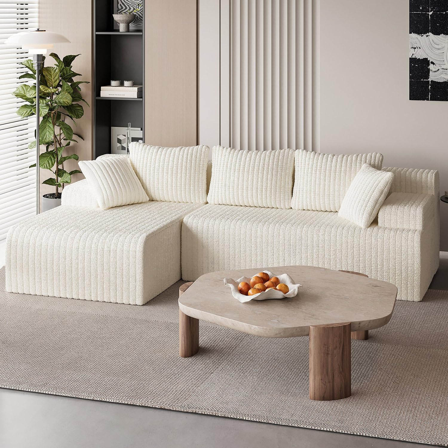 LAUSAINT HOME 96" Modular Sectional Sofa Couches