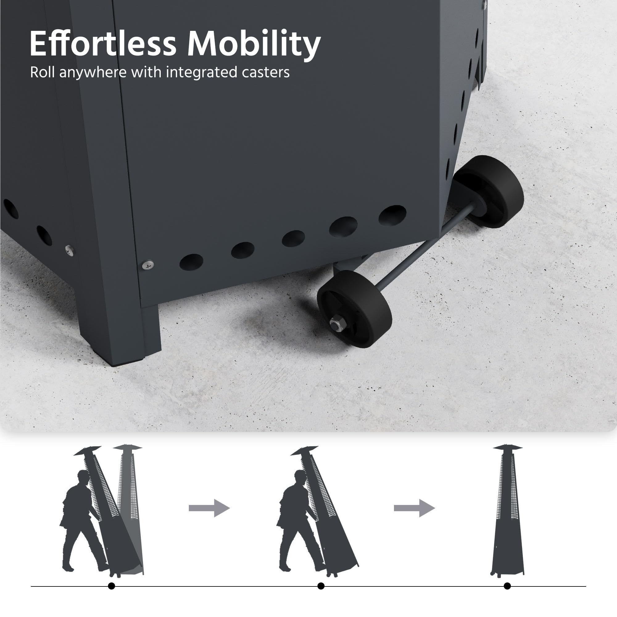 LAUSAINT HOME Pyramid Patio Heater, 48,000 BTU Outdoor Propane Heaters