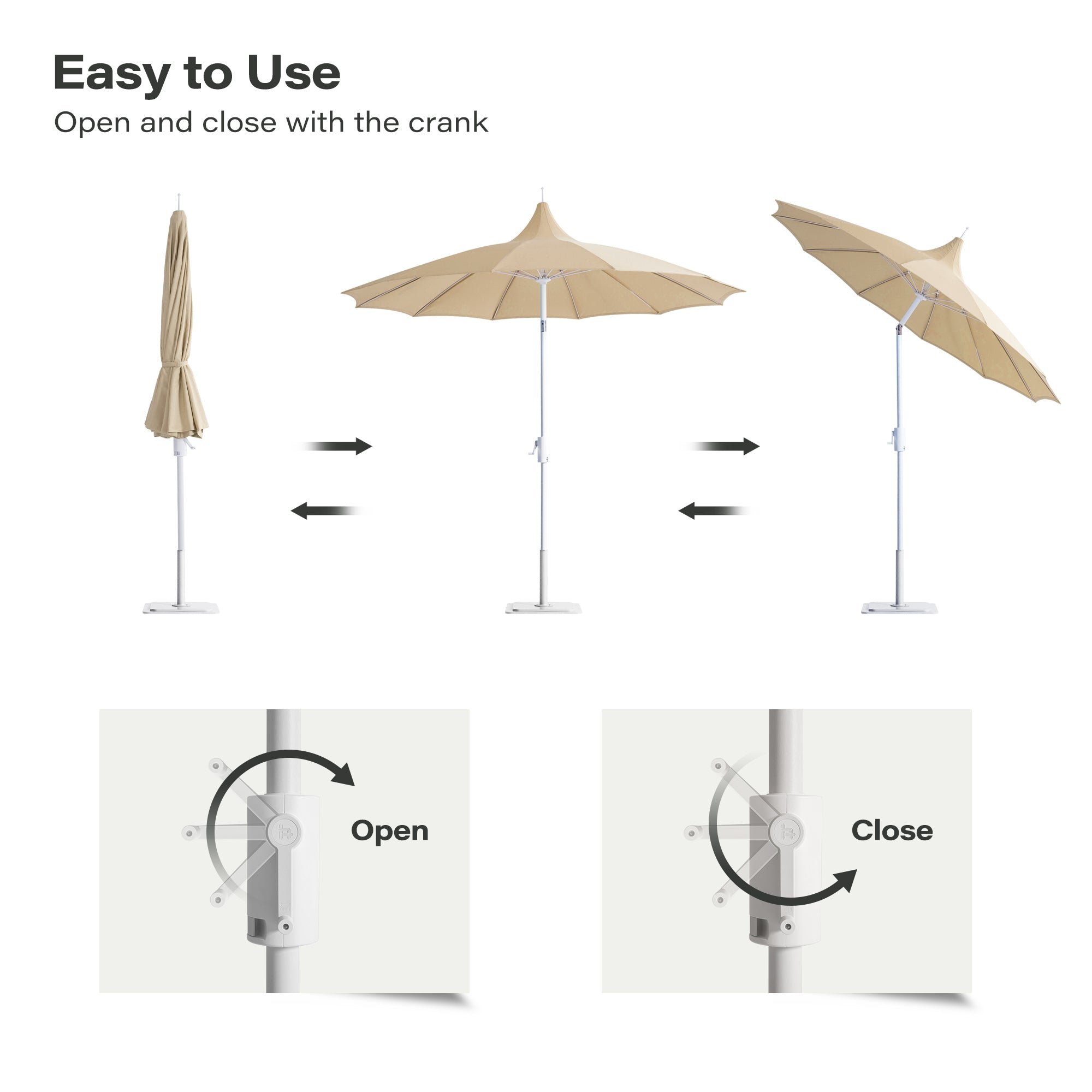 9FT Patio Offset Umbrella