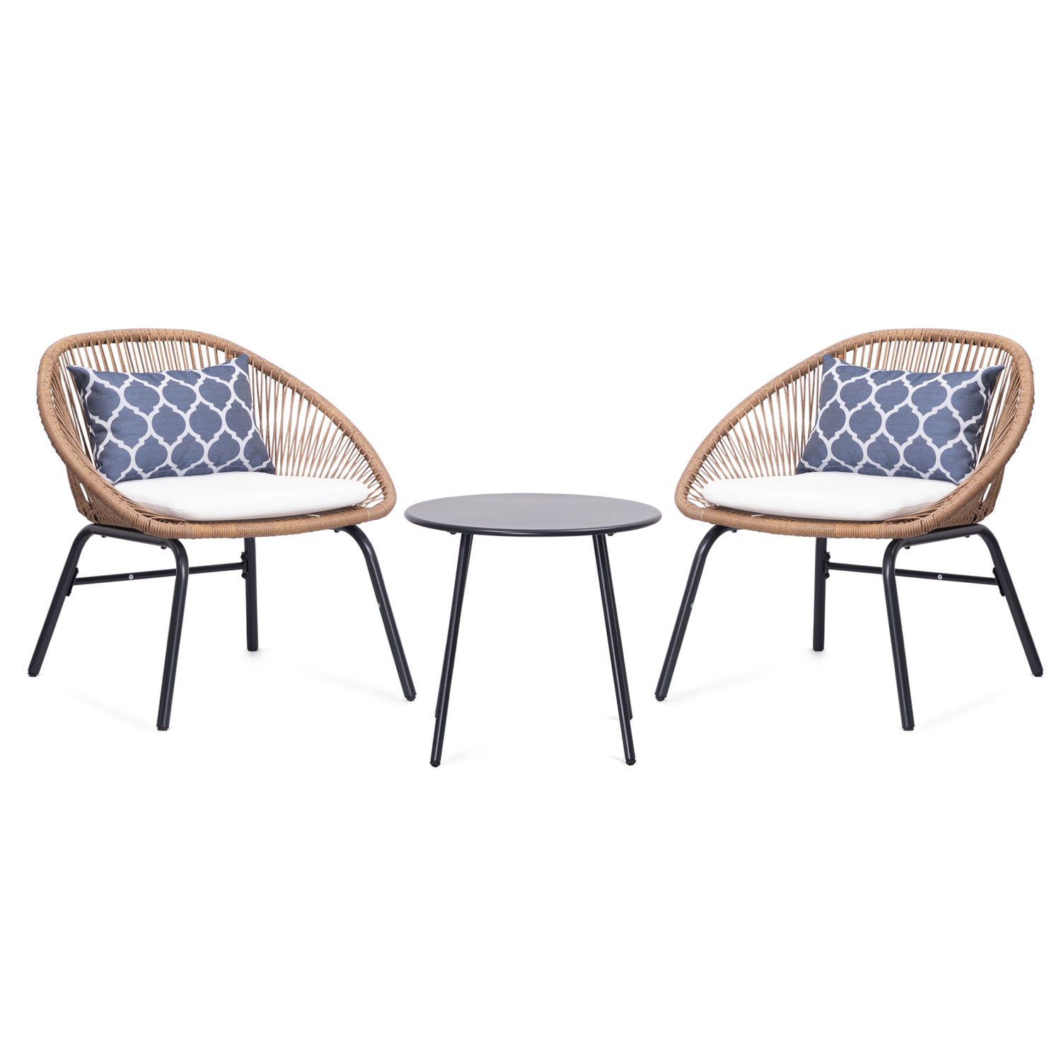 Lausaint Home 3-piece Wicker Bistro Set