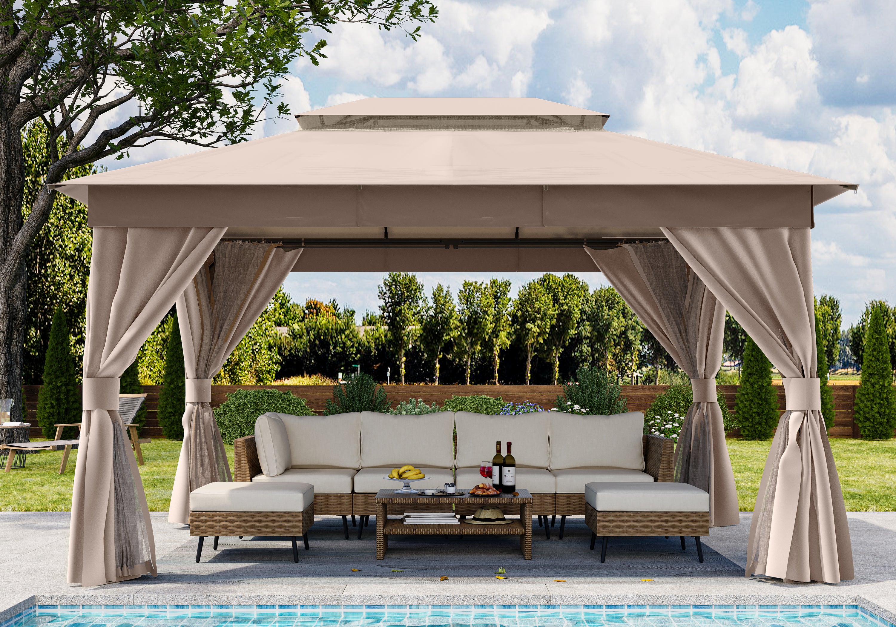 Improve the Style of Your Courtyard - Create a Comfortable Outdoor Space with a Permanent Gazebo