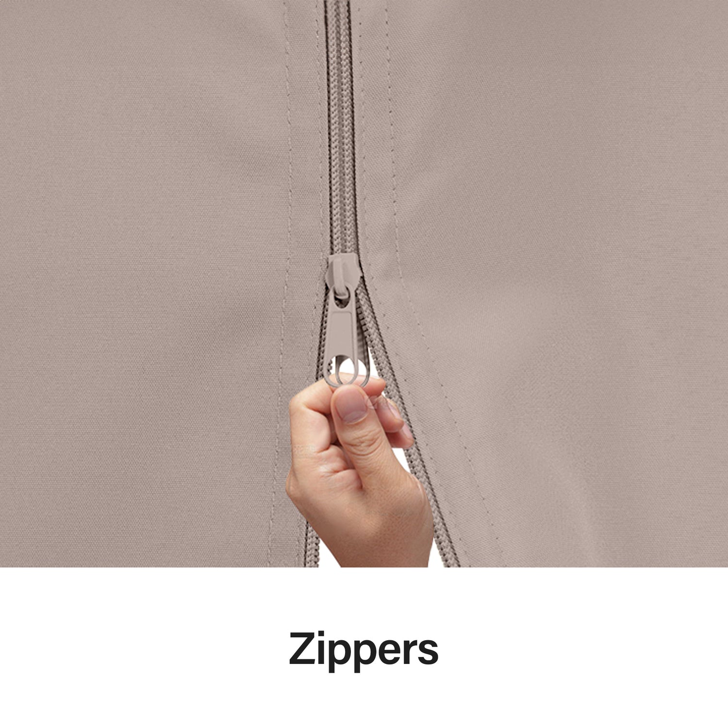 LAUSAINT HOME Gazebo Privacy Curtain with Zipper and 4-Panels Side Wall Universal Replacement