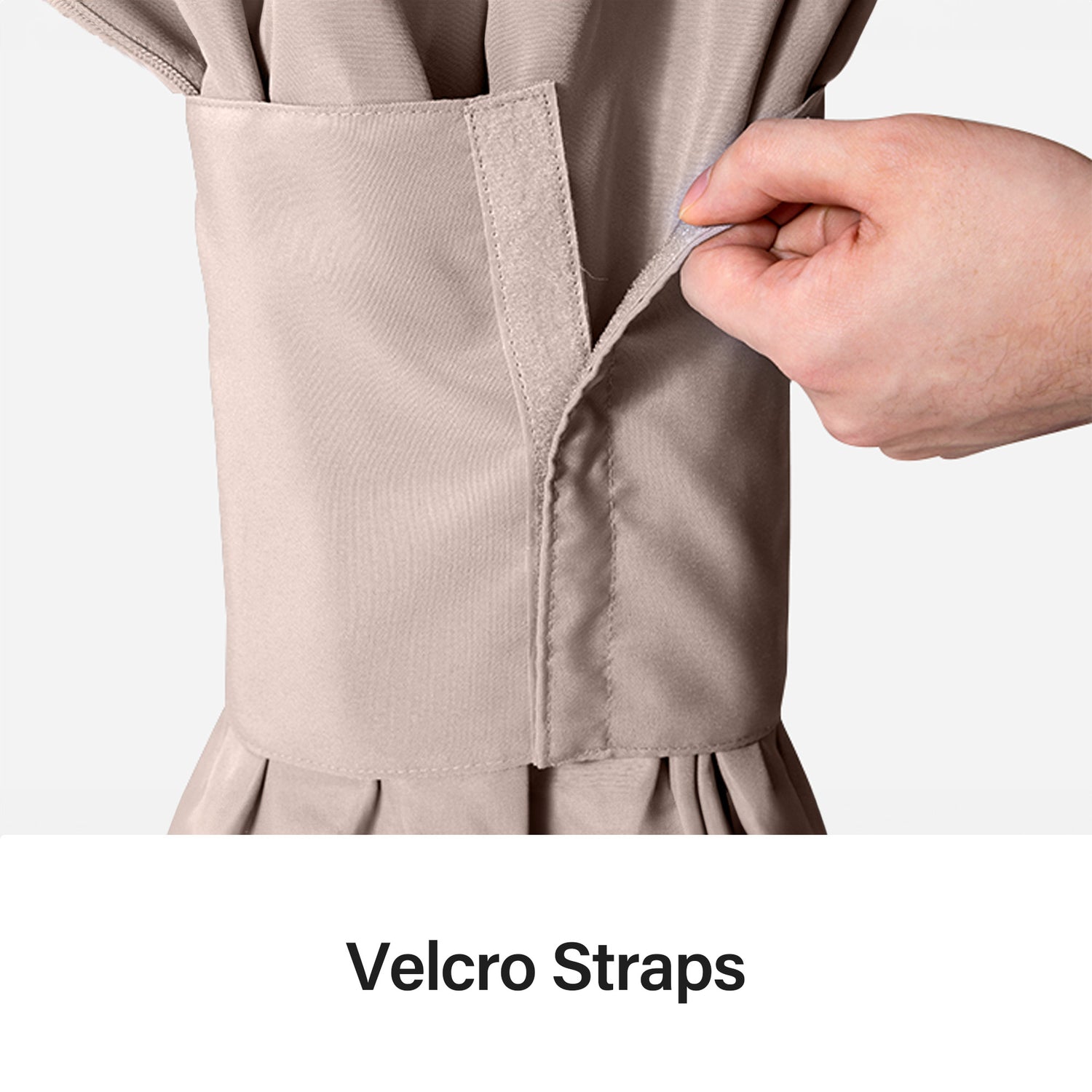 LAUSAINT HOME Gazebo Privacy Curtain with Zipper and 4-Panels Side Wall Universal Replacement