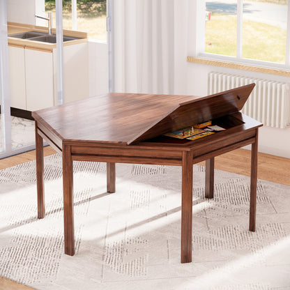 LAUSAINT HOME Hexagonal Board Game &amp; Card Table