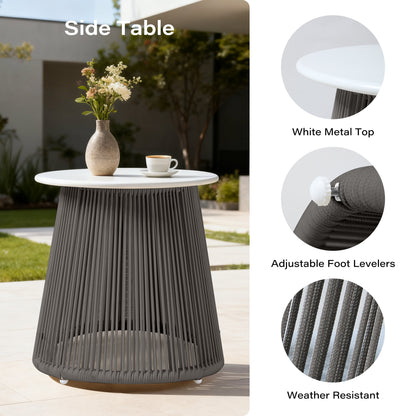 LAUSAINT HOME 3-Piece Outdoor Swivel Rocking Bistro Set