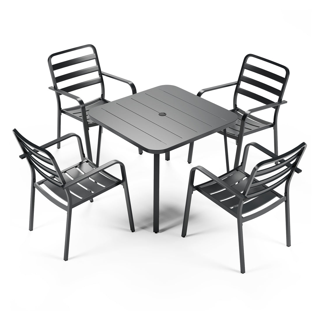 LAUSAINT HOME 5 Pieces Outdoor Dining Sets for 4, 35&
