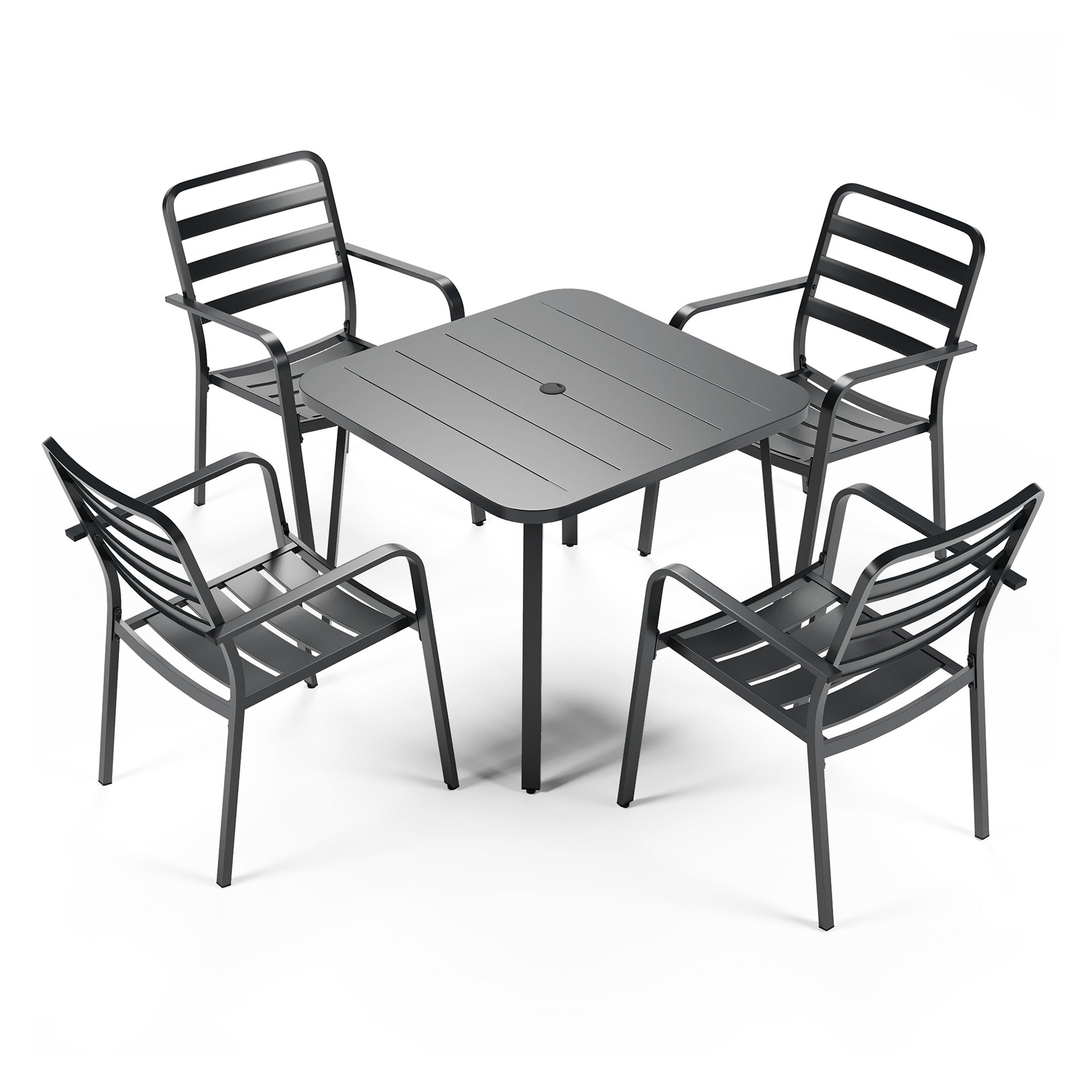 LAUSAINT HOME 5 Pieces Outdoor Dining Sets for 4, 35&