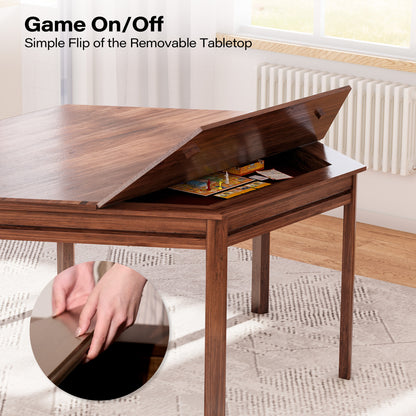 LAUSAINT HOME Hexagonal Board Game &amp; Card Table