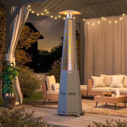 LAUSAINT HOME Pyramid Patio Heater, 48,000 BTU Outdoor Patio Heaters for Outdoor Use